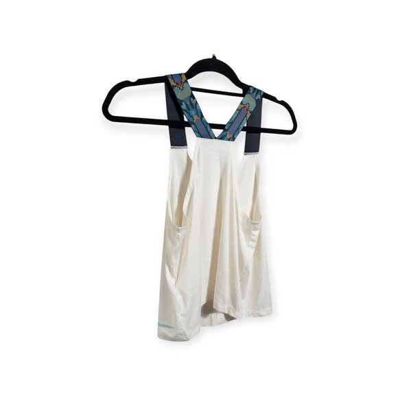 Nike Dri-Fit Womens Loose-Fit Tank Top White W/ Patterned Straps Size S - Picture 7 of 9